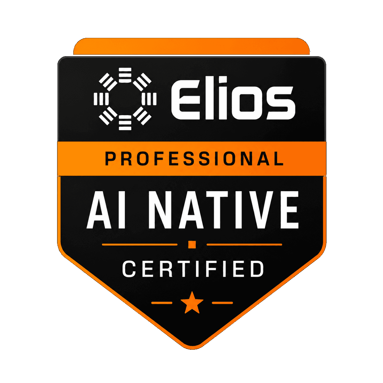 Elios AI-Native Certified badge