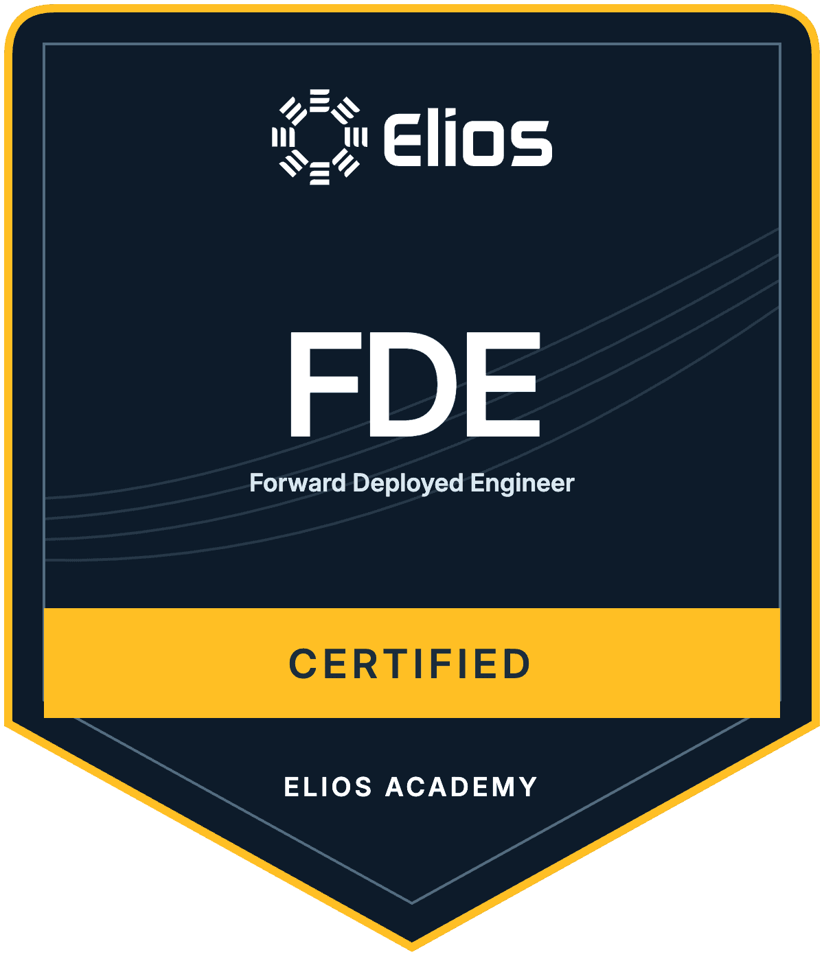 Elios FDE Certified badge